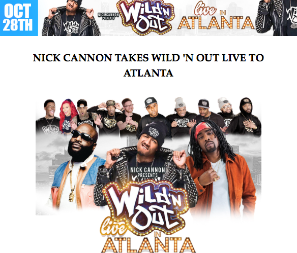 Nick Cannon Takes Wild 'N Out Live To Atlanta