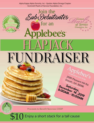 Sub Deb Flapjack Fundraiser at Applebee's