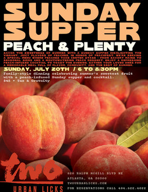 Savoring the Flavors of Two Urban Licks' Peach & Plenty Sunday Supper