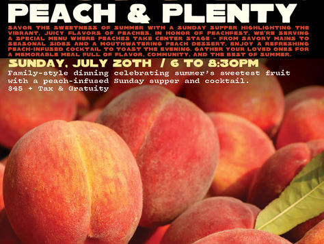 Savoring the Flavors of Two Urban Licks' Peach & Plenty Sunday Supper