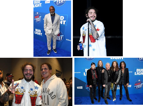 Post Malone & Aerosmith rock Super Bowl weekend at the first-ever Bud Light Super Bowl Music Fest