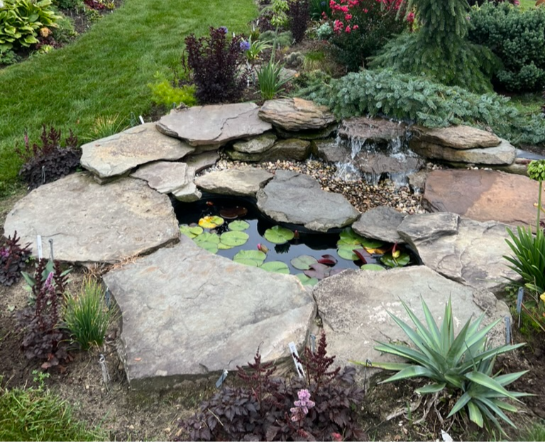 My dream pond that I found at a home in Michigan