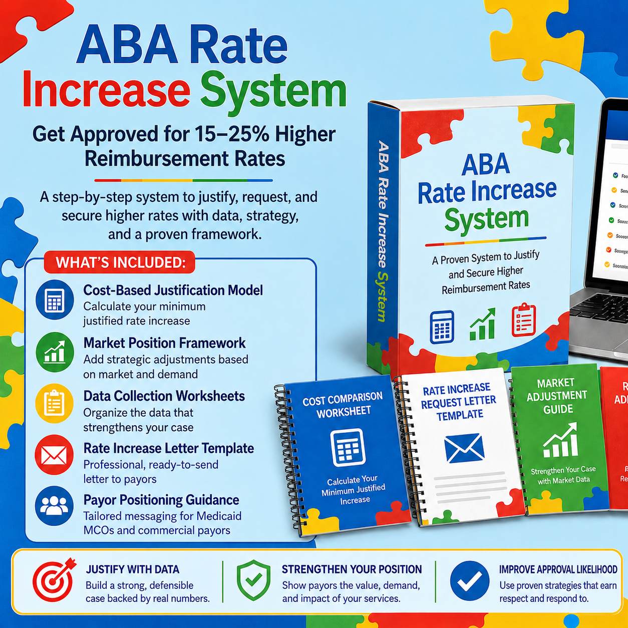 ABA Rate Increase System™ Get Approved for 15–25% Higher Reimbursement Rates