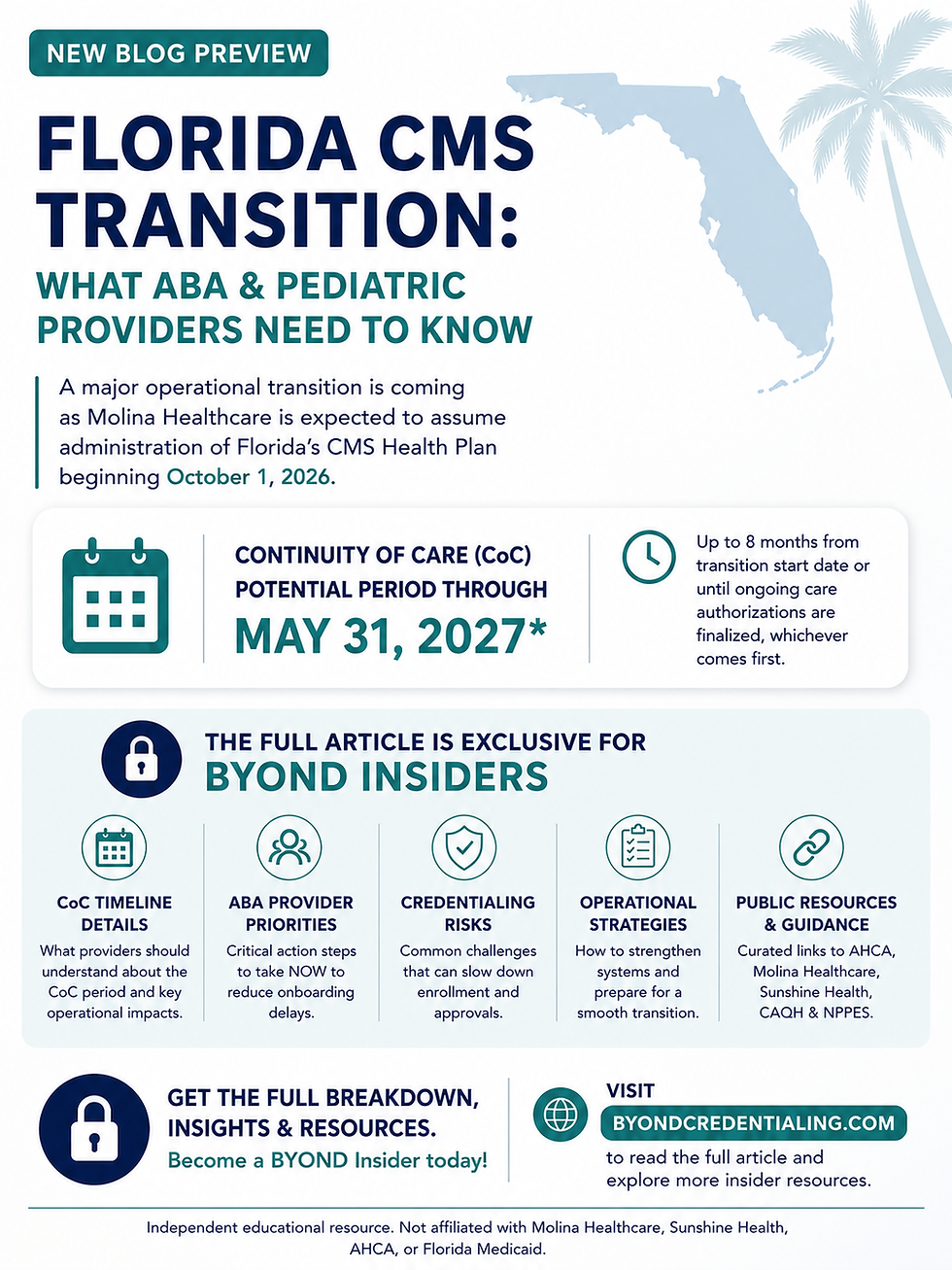 Florida CMS Transition: What ABA & Pediatric Providers Need to Watch Closely