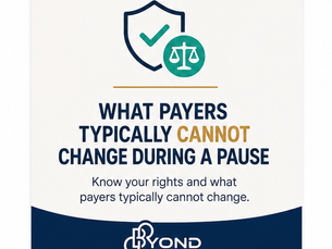 What Payers Typically Cannot Change During an Enrollment Pause