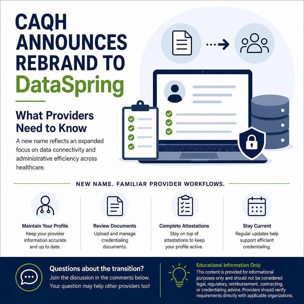 CAQH Is Now DataSpring: What Providers Need to Know