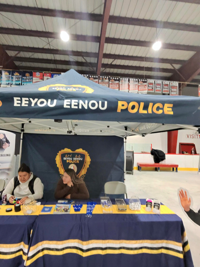 Figure 7: Eeyou Eenou Police booth at the Community Wellness Fair.