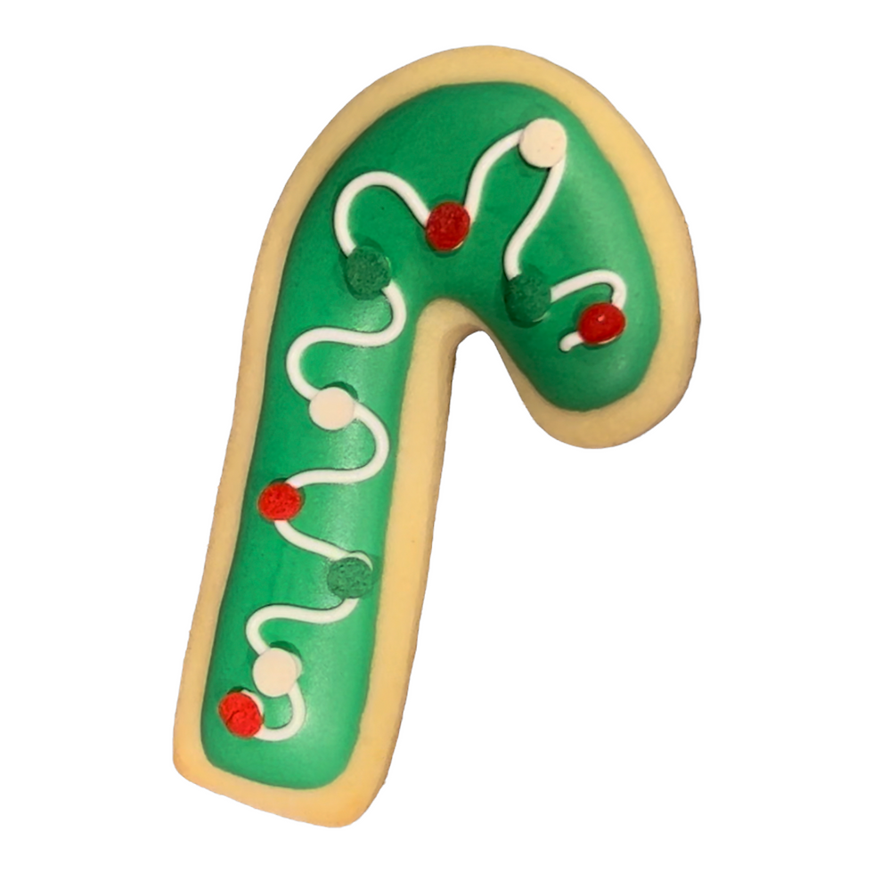 Thumbnail: Green Candy Cane Sugar Cookies with Sprinkles