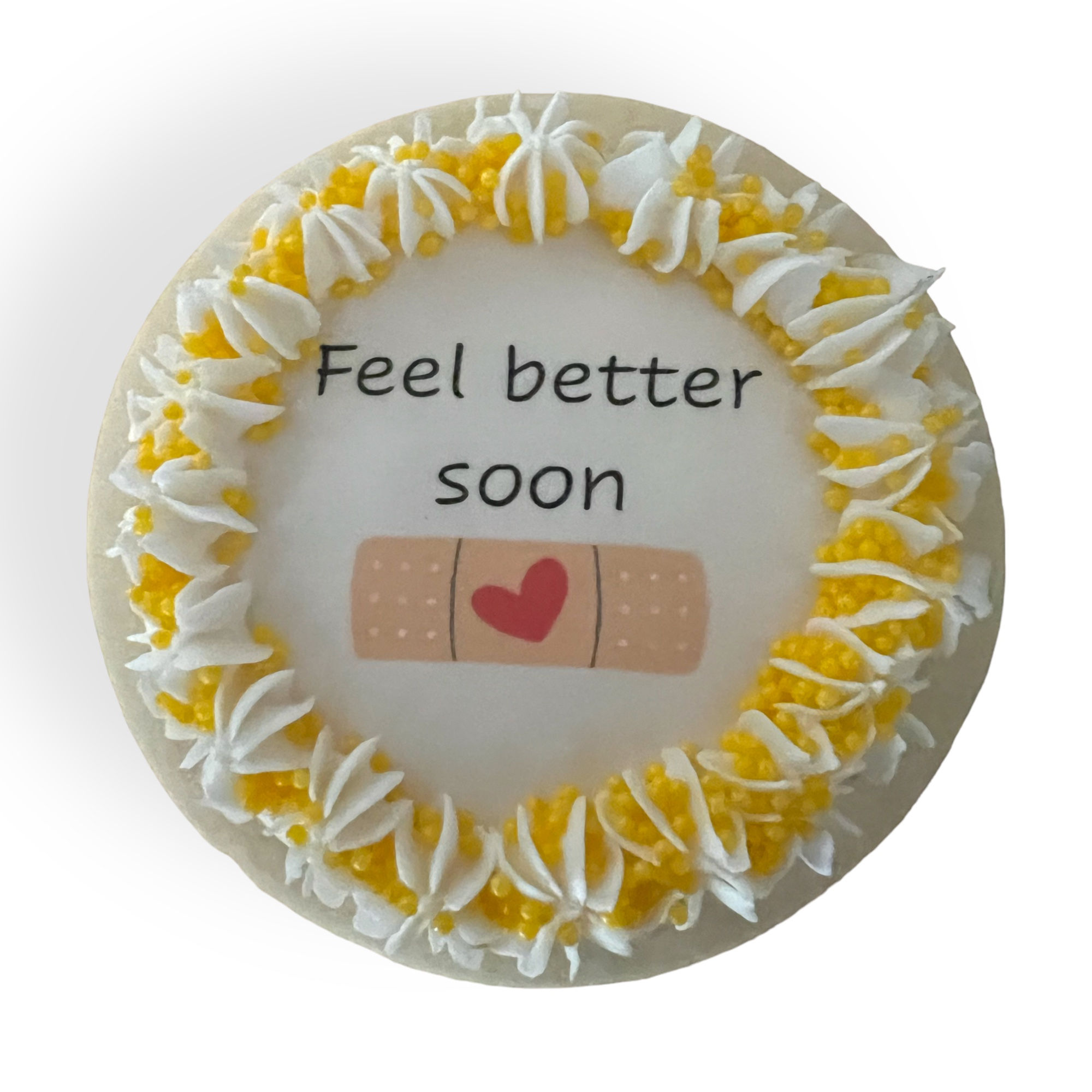 Get Well Soon Printed Sugar Cookies - 1 Dozen (12)
