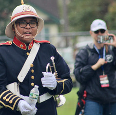 The Band Vice-President making his pre-competition speech.