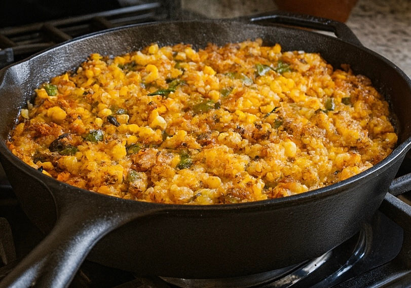 Relleno de Pan de Maíz con Chorizo