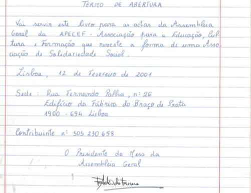 20 anos de APECEF