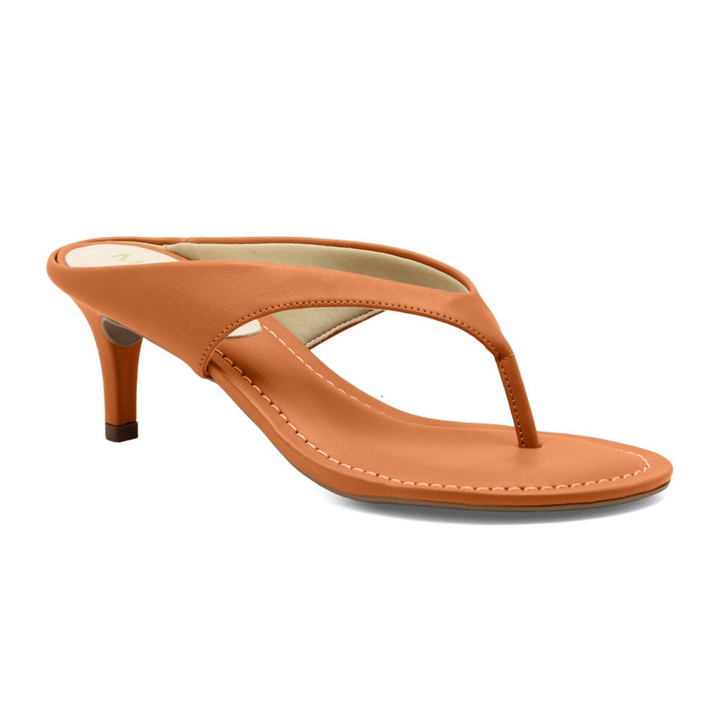 Tamanco de dedo salto fino  MRTT (caramelo)