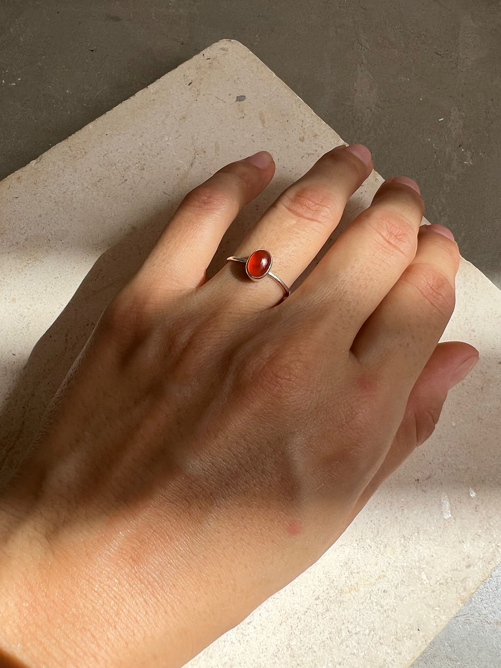 Miniatura: Mini anillo cornalina 