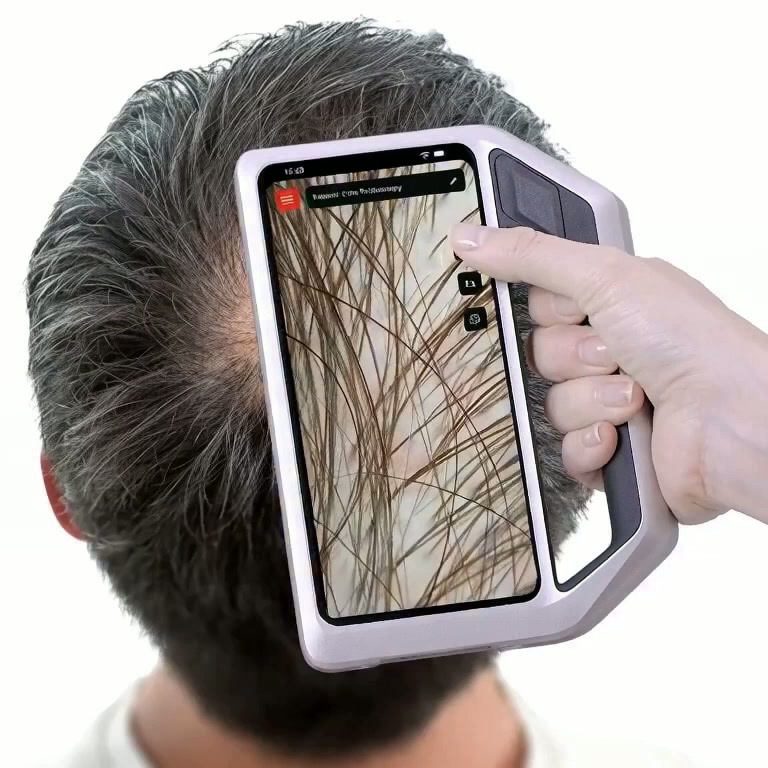 Haar pigmentatie van nabij