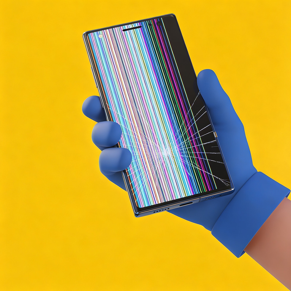 tech4you technician holding phone with damaged screen.jpeg