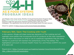 4-H Ag & Food Systems Program Ideas