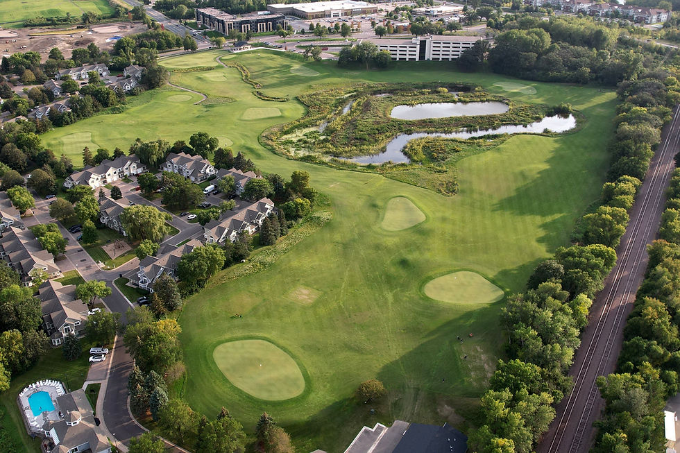 The Loop at Chaska shown above. In this shot, you can see all 9 unique green complexes!