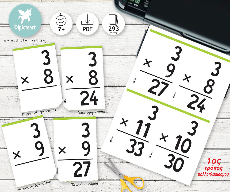 Thumbnail: ΠΑΚΕΤΟ ΚΑΡΤΩΝ ΕΚΜΑΘΗΣΗΣ ΠΡΟΣΘΕΣΗΣ ΚΑΙ ΠΟΛΛΑΠΛΑΣΙΑΣΜΟΥ