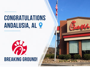 Chick-fil-A breaks ground in Andalusia, AL!