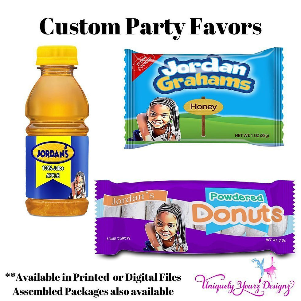 Thumbnail: Custom Party Favors (Printed Label Only)