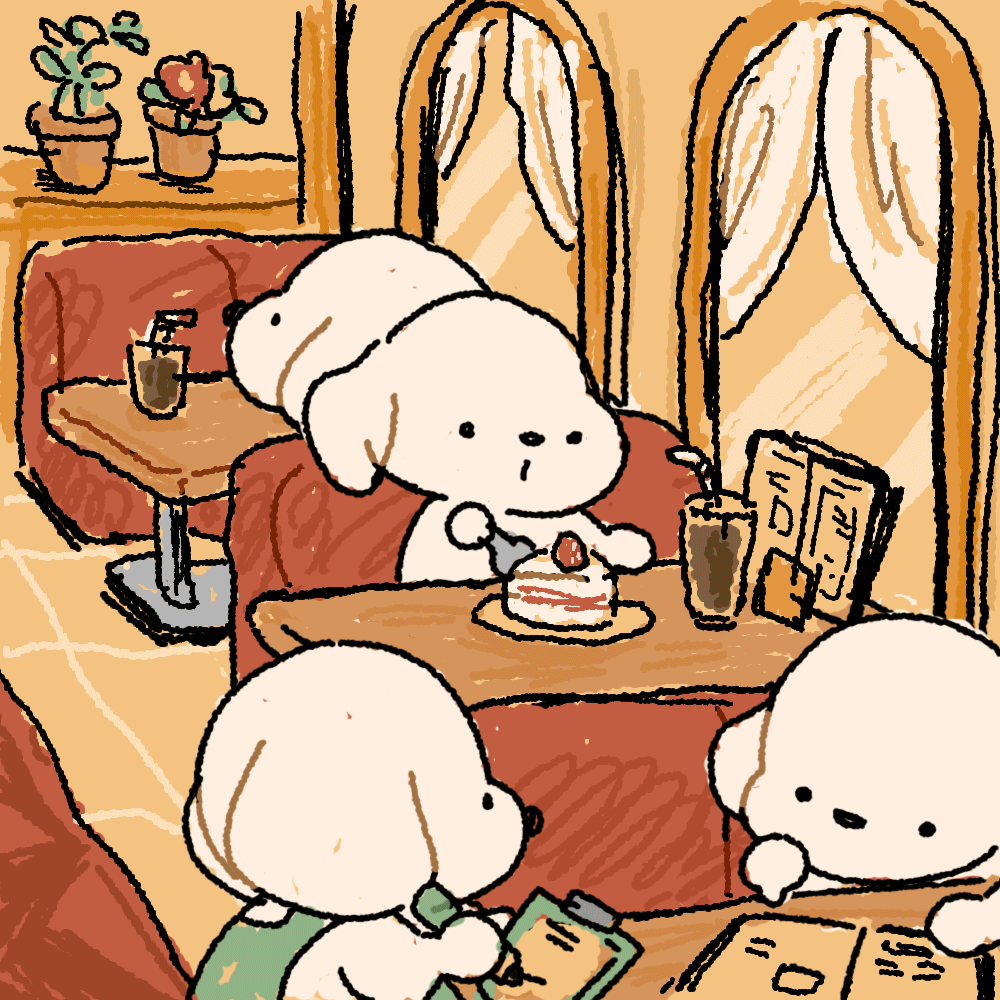 喫茶大好き犬anim