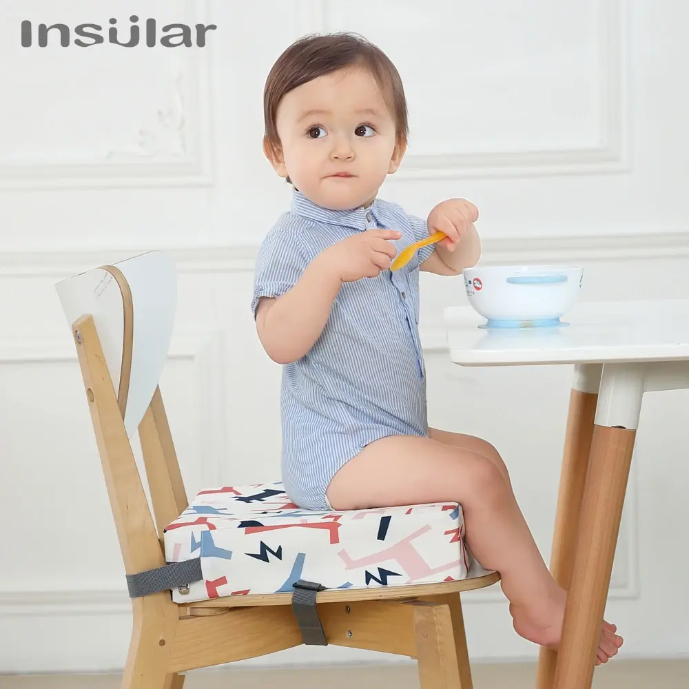 Children Kids Increased Booster Seat Cushion Pad Pillow Baby Dining High Chair