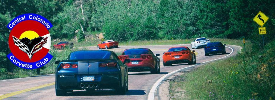 Central Colorado Corvette Club photo of Vettes crusing