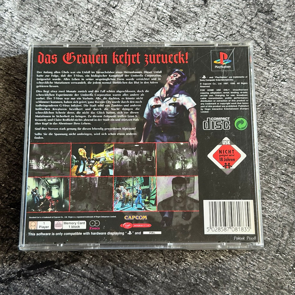 Thumbnail: Resident Evil 2 – PS1 PAL DE – komplett – stark verkratzt & ungetestet