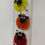 Thumbnail: Sheep Hanging Ornament - Red, Orange & Yellow