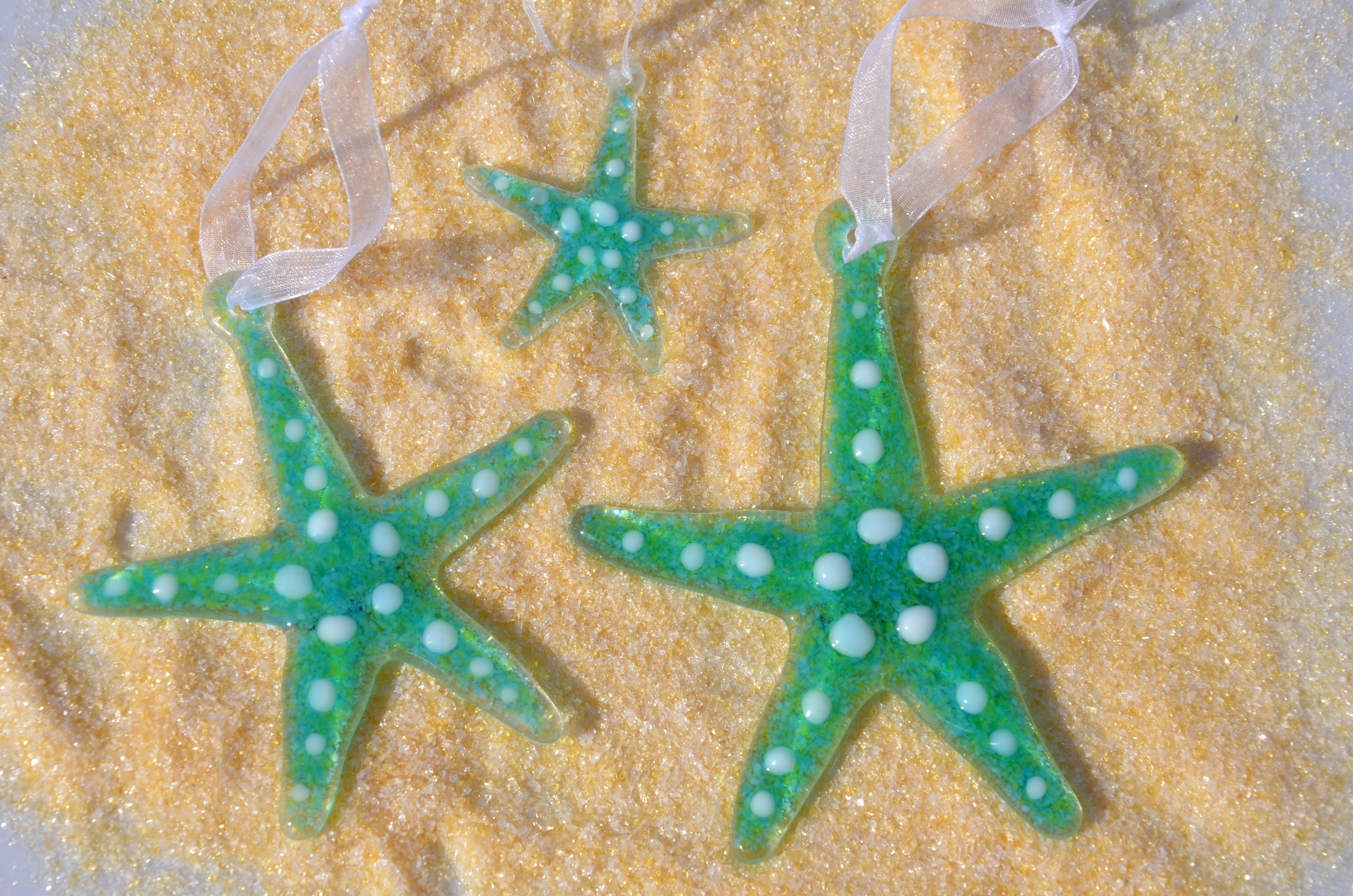 Fused Glass Starfish - Available in 3 Sizes