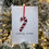 Thumbnail: Hanging Candy Cane Christmas Card - Fused Glass Card