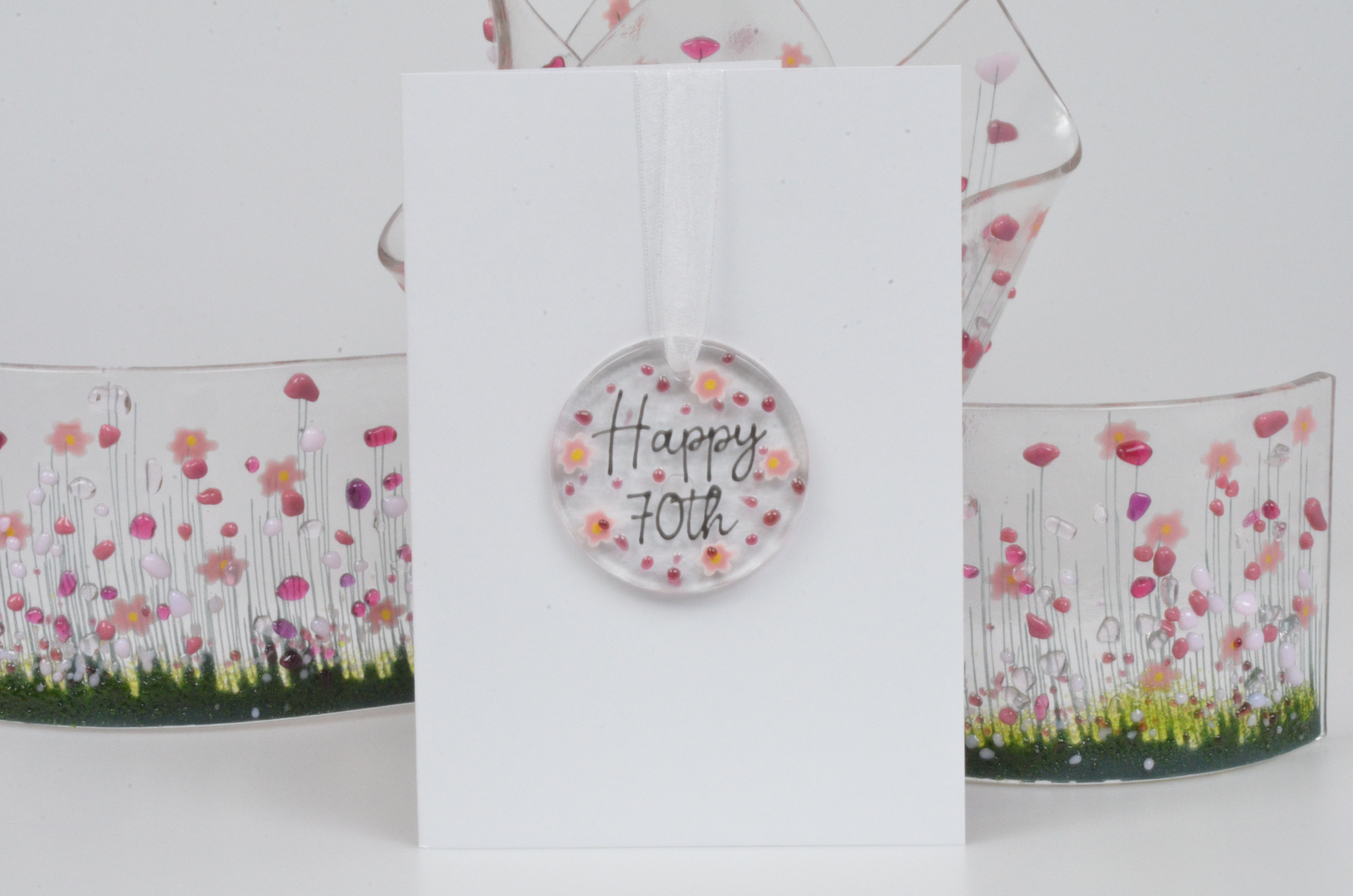70th Birthday Blooming Hanging Greeting Card