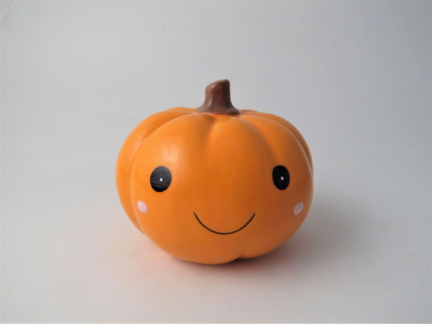 Ceramic pumpkin standing decoration medium 11 cm