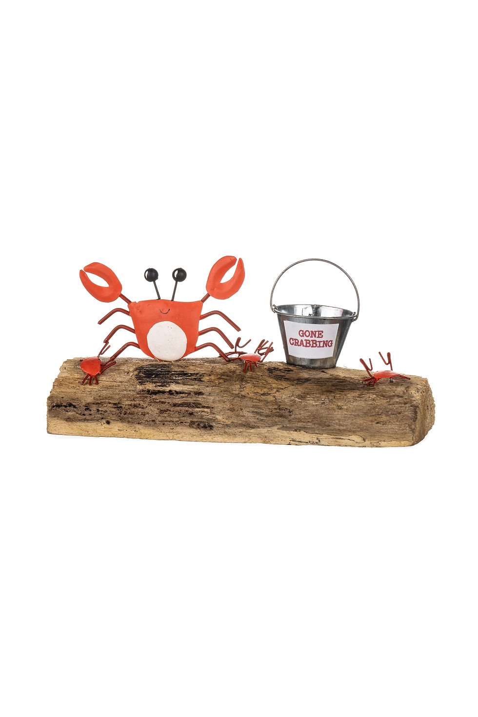 A bid for Freedom Crab on Wooden Base  Ornament