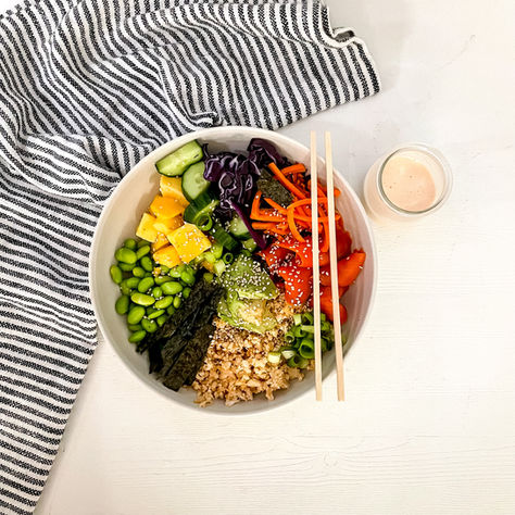 Deconstructed Sushi Roll in a Bowl