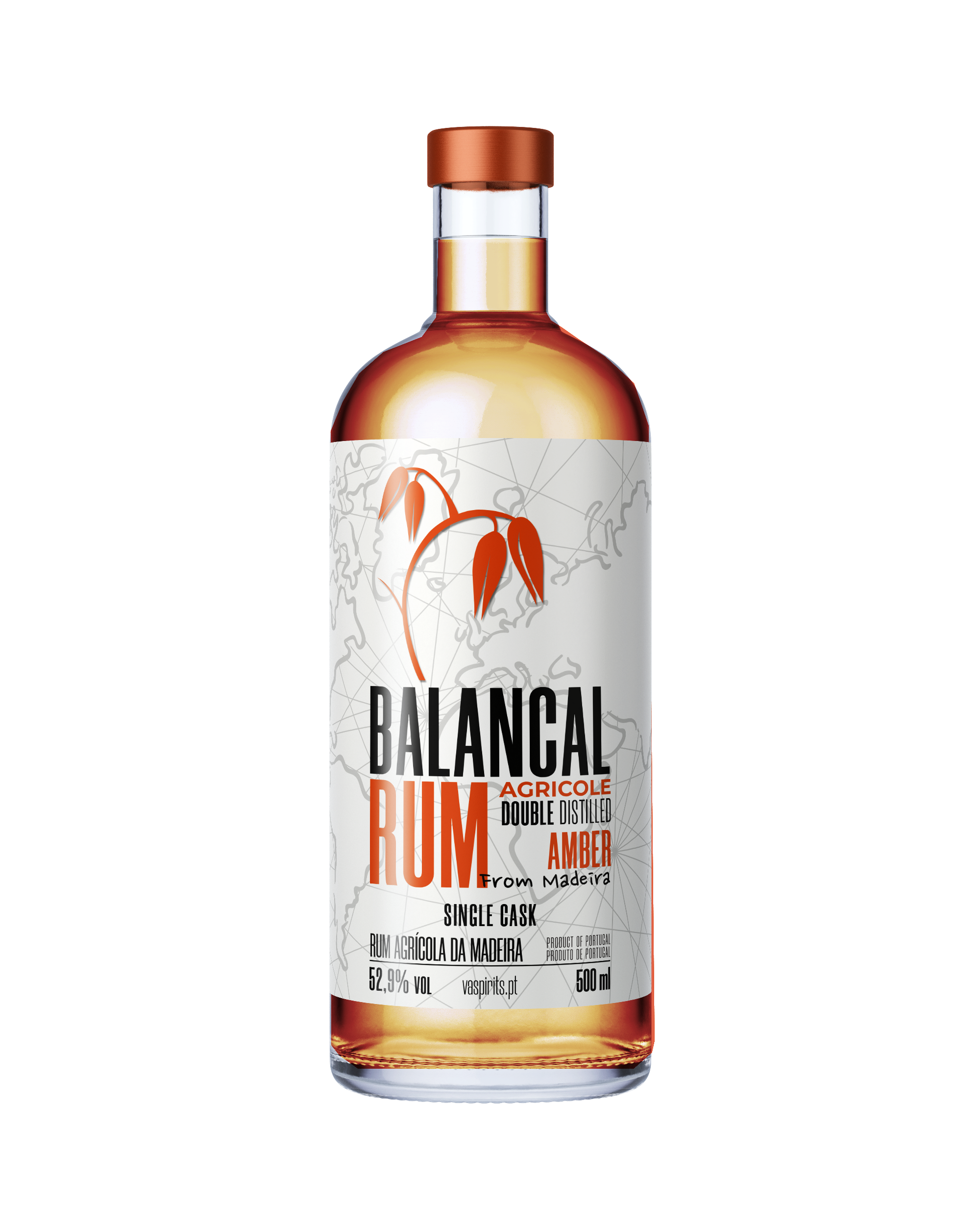 Balancal Amber Rum Double Distilled Madeira Wine Barrel