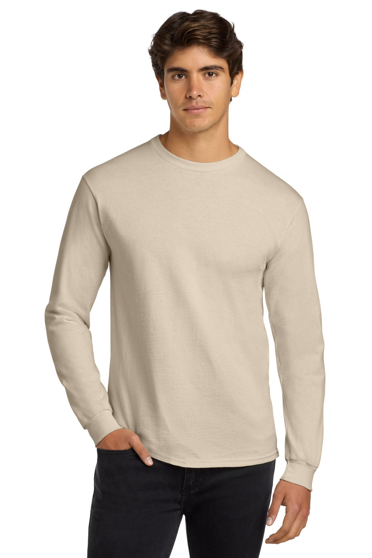 Gildan - Ultra Cotton 100% US Cotton Long Sleeve T-Shirt.