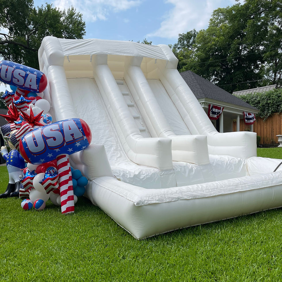 Thumbnail: White Double Lane Waterslide ( or Ballpit)
