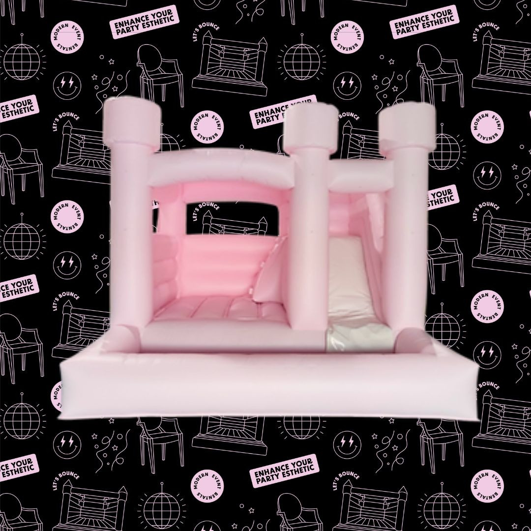 Pastel Pink Modern Slide Ballpit Combo - Toddlers
