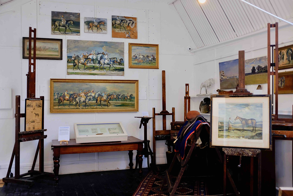 photo of the studio of Alfred Munnings