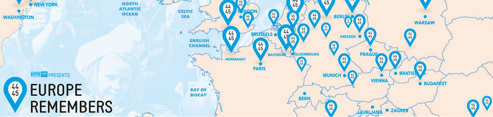 A glimpse of the Europe Remembers website