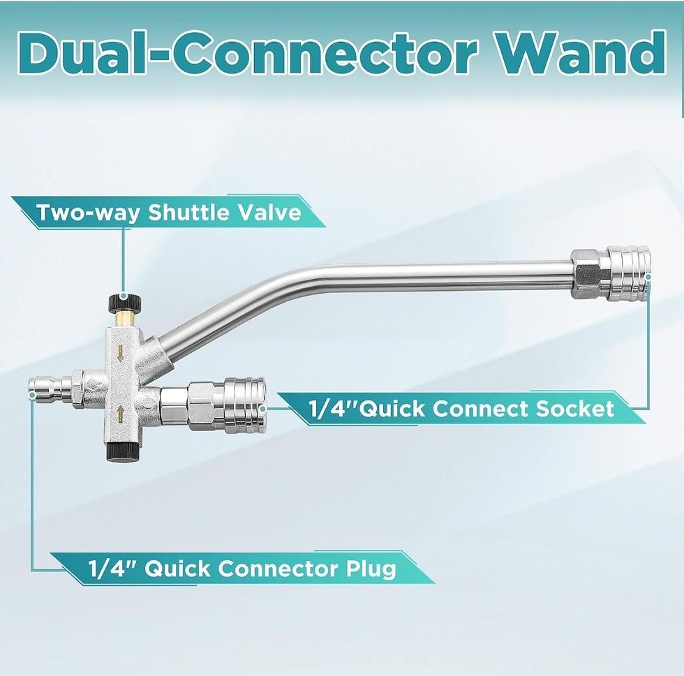Thumbnail: Pressure Washer Foam Gun with Dual Connector Accessory