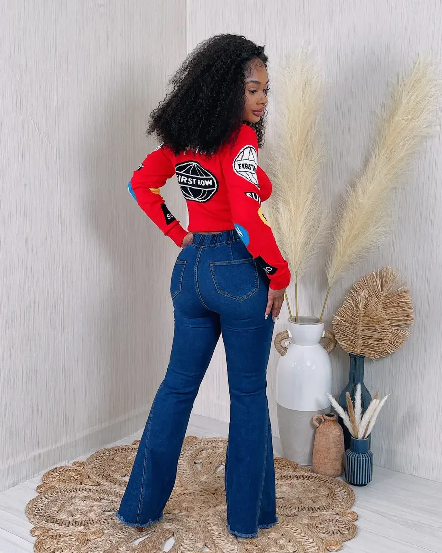 🔥 “Flare Affair” Band Waist Jeans