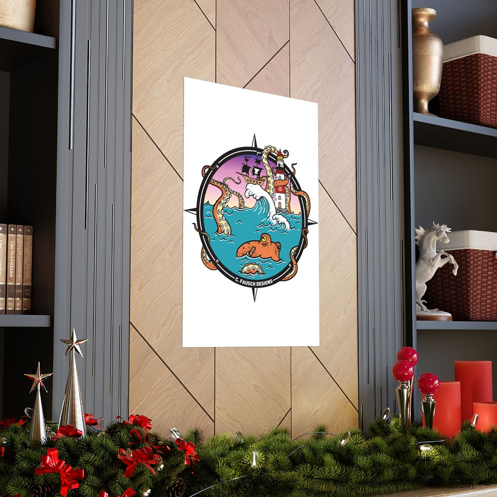 Thumbnail: Octopus Storm Art Print 