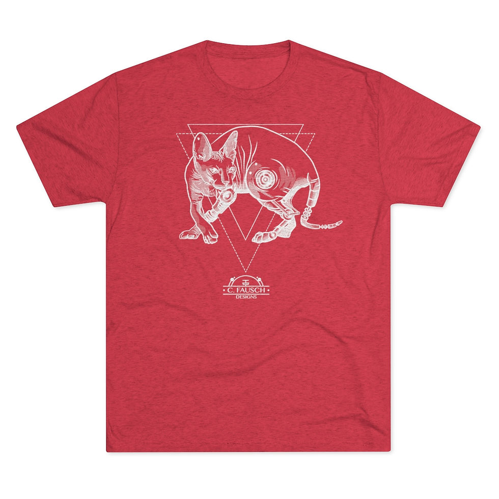 Thumbnail: Tri-Blend Robo Kitty Shirt