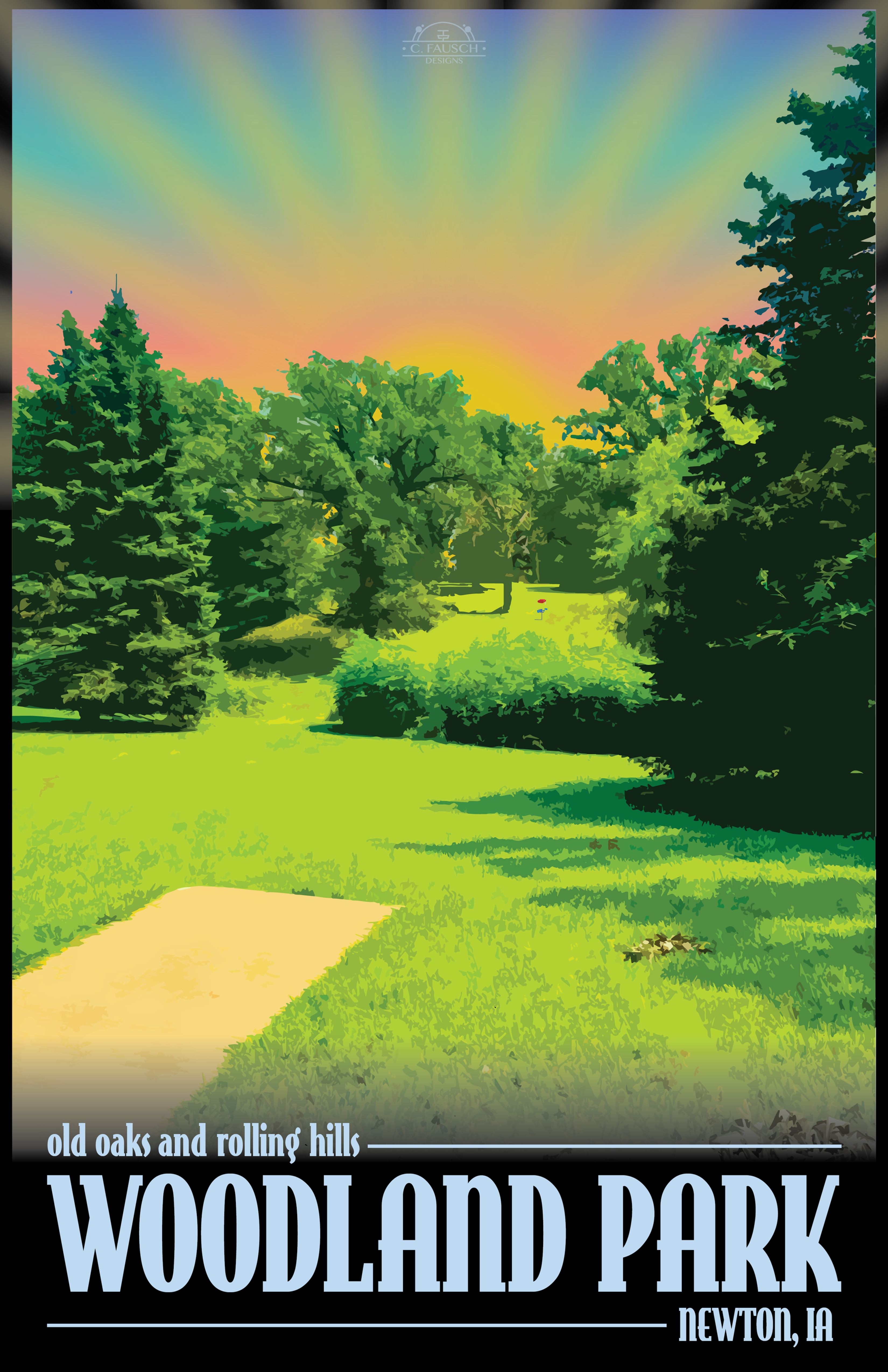 Woodland Park Travel Print