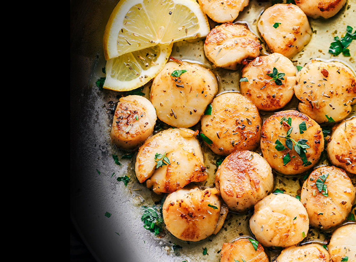 Seared Garlic Butter Herb Scallops 蒜香牛油香草煎帶子