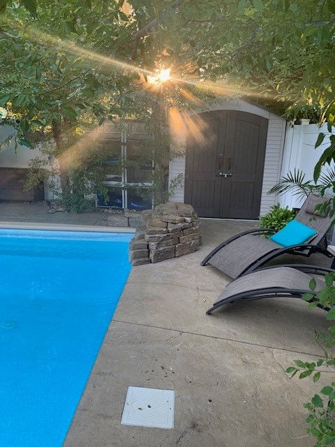 Unplugging in the backyard