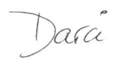 Darci Lang Signature